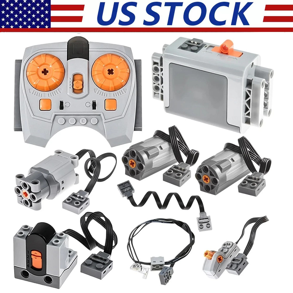 9Pack Motor Set Plastic Compatible with Lego Remote Control for STEM Projects US