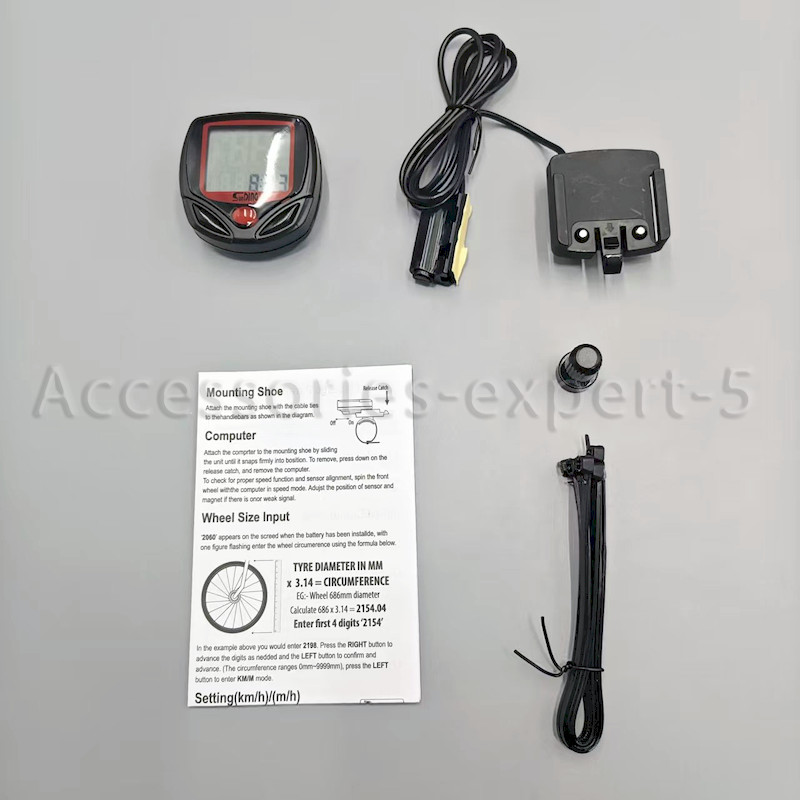 Bicycle Speedometer Cycle Digital Odometer Bike Computer Waterproof LED CA
