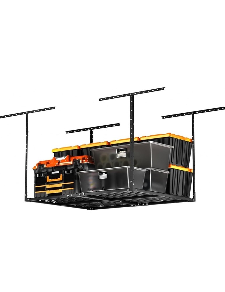 Garage Ceiling Storage Rack, 3x4ft Overhead Storage System, Hanging Rack