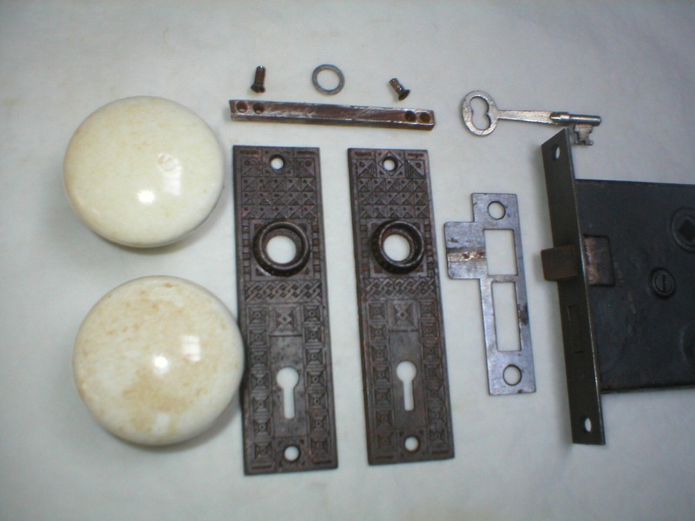 Antique Victorian Era Door Hardware