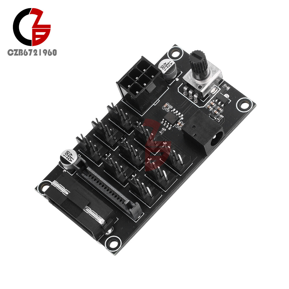Computer Chassis PWM Violent Fan Speed Controller 9-Channel Fan Hub Controller