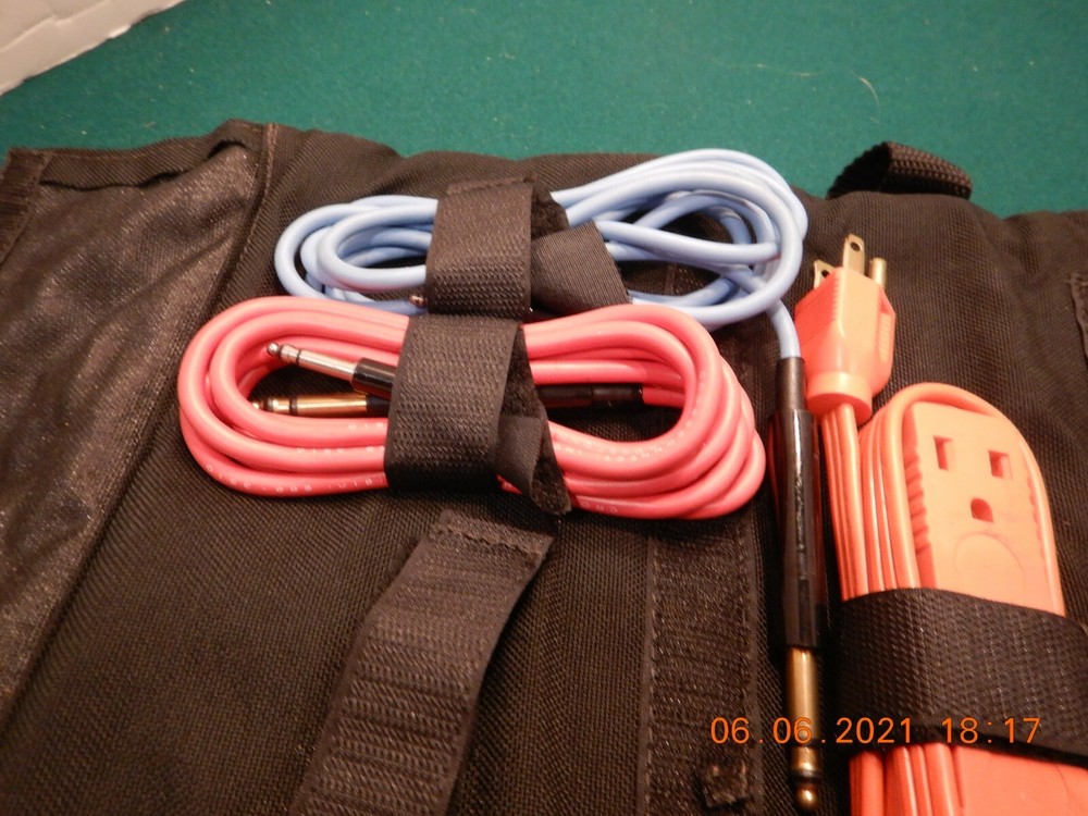 ASSORTED TELECOM PATCH CABLES & CARRY CASE_USED