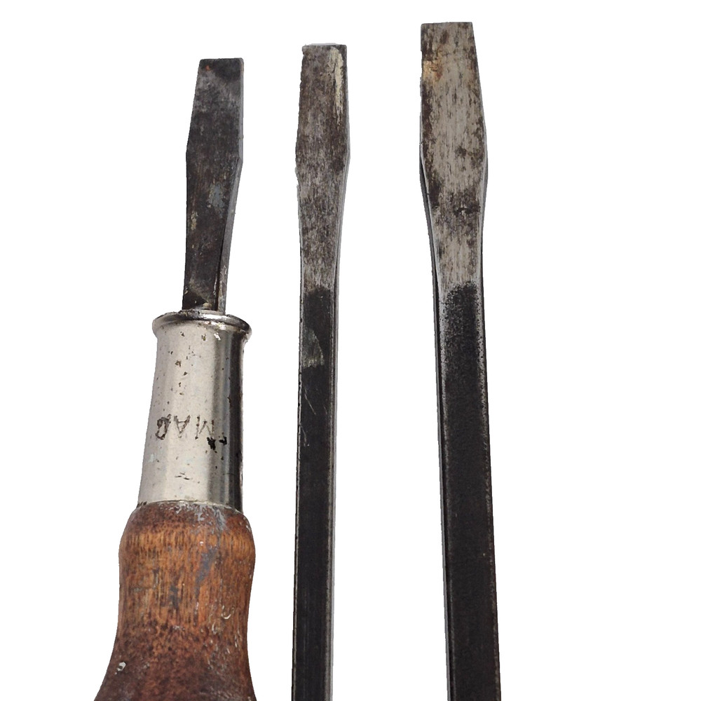 Set of 3 Mac Tools Screwdrivers Flathead Vintage