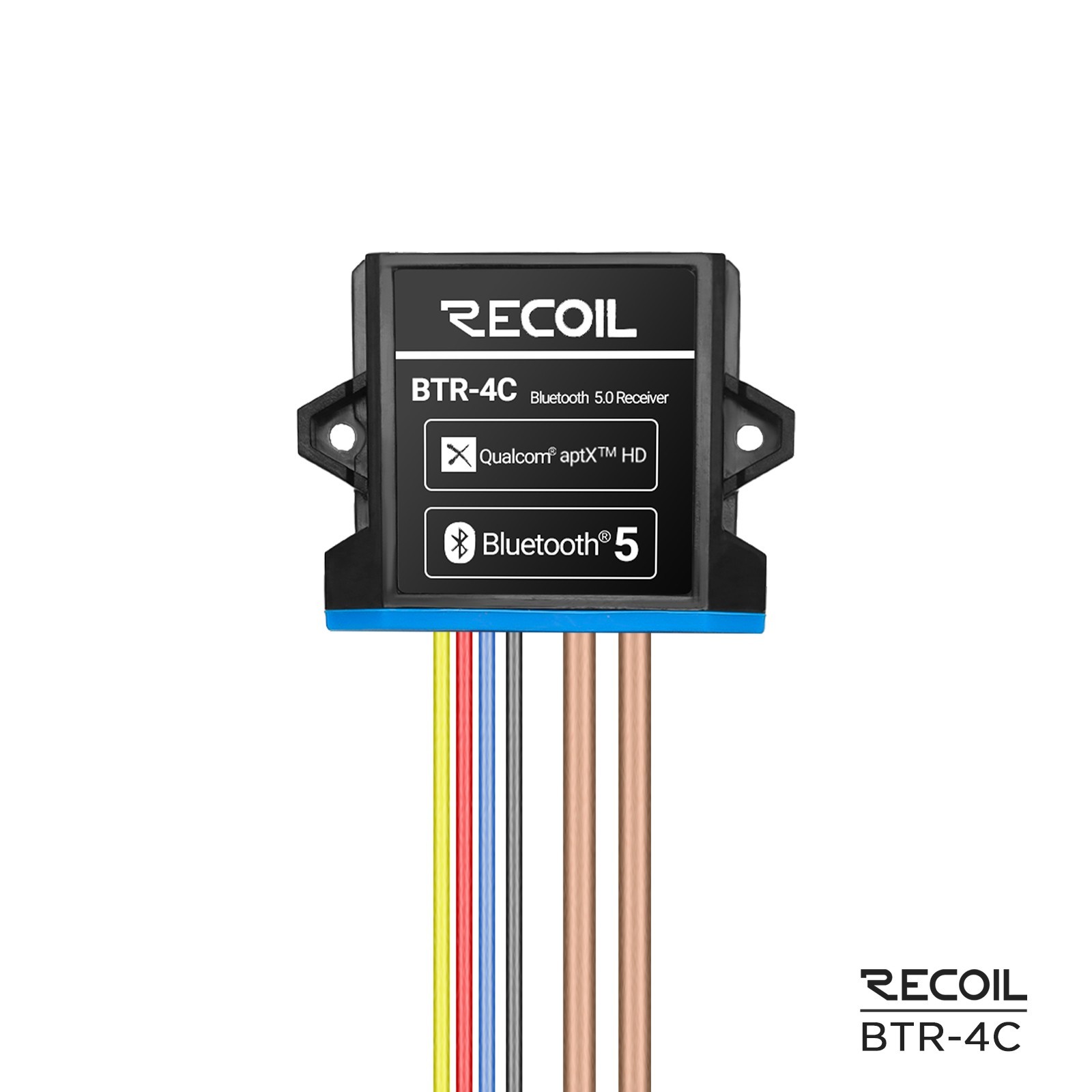 RECOIL BTR-4C Waterproof Bluetooth Receiver Lossless Audio aptX HD, Low Latency