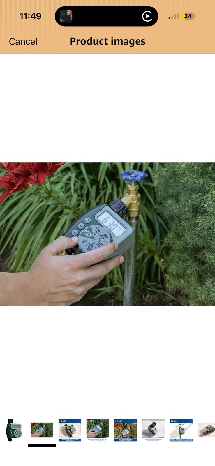 Orbit 62061Z Single-Outlet Hose Watering Timer Brand New