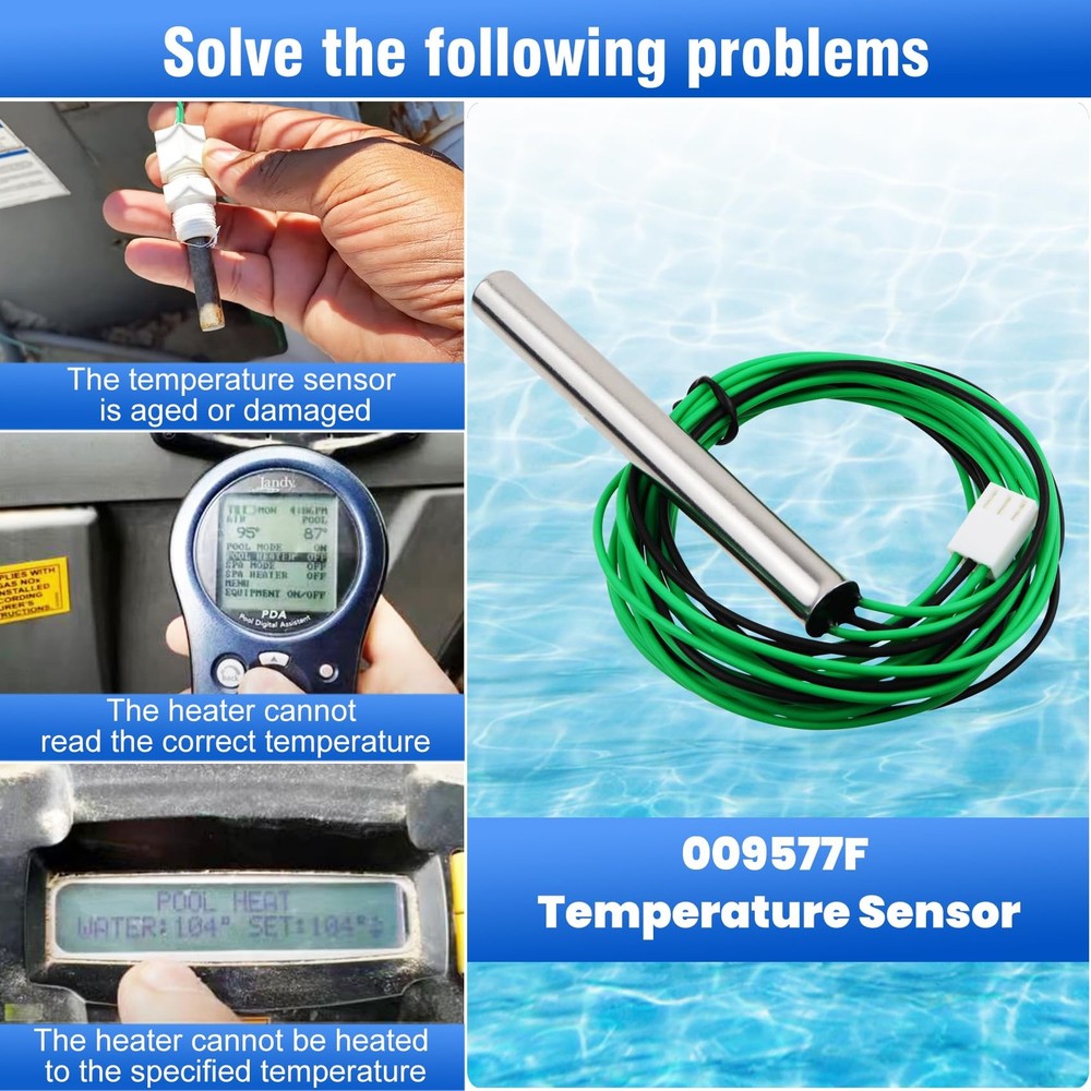 009577f Pool Temperature Sensor Lid Units Replacement for Raypak Heater Spa, Com