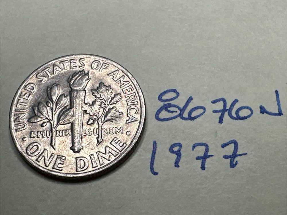 1977 Roosevelt Dime nice 10C 8676N