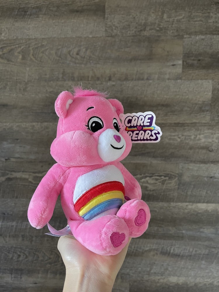 Care Bears- Cheer Luck Bear Bean Plush Soft Huggable Material 9”