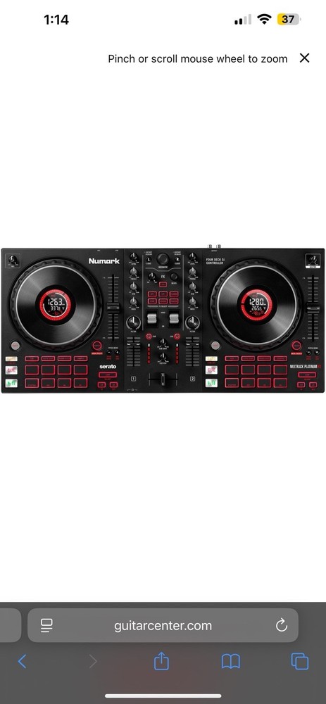 Numark Mixtrack Platinum FX 4-DECK/2-CHANNEL Serato DJ Lite Controller