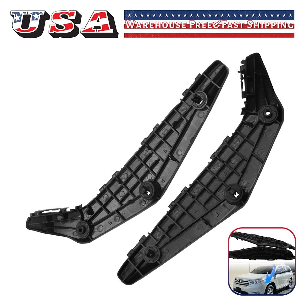 For Toyota Highlander 2011-2013 Front Bumper Support Bracket 2pcs