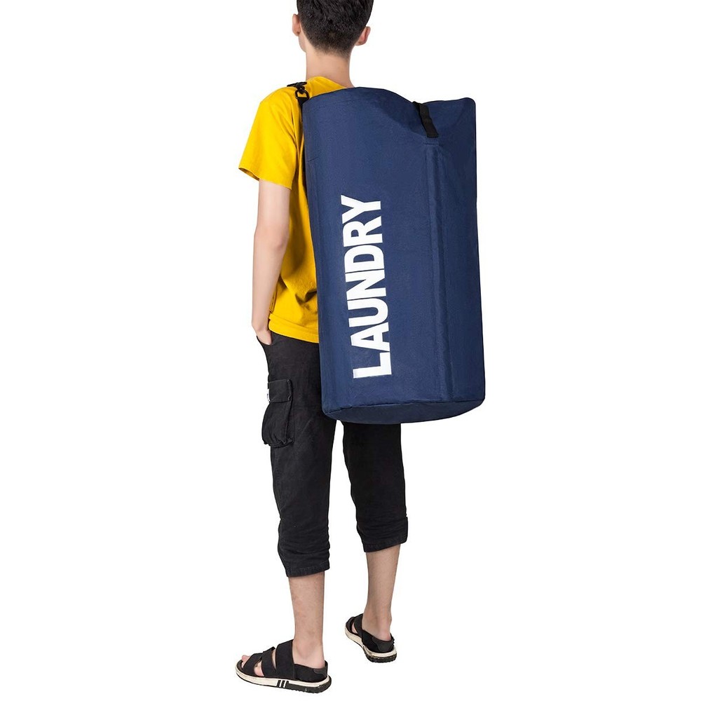 106L Extra Large Laundry Hamper with Drawstring Dorm Room Backpack Bag