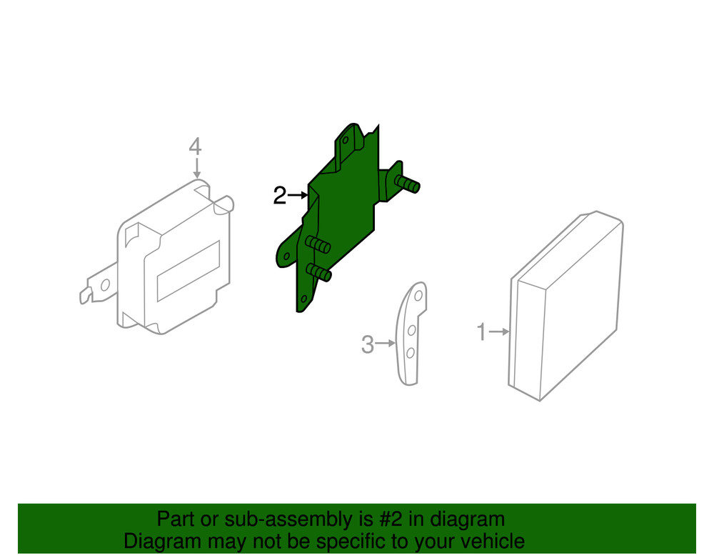 Genuine Nissan Blind Spot Detection System Warning Sensor Bracket 28452-1JA8A