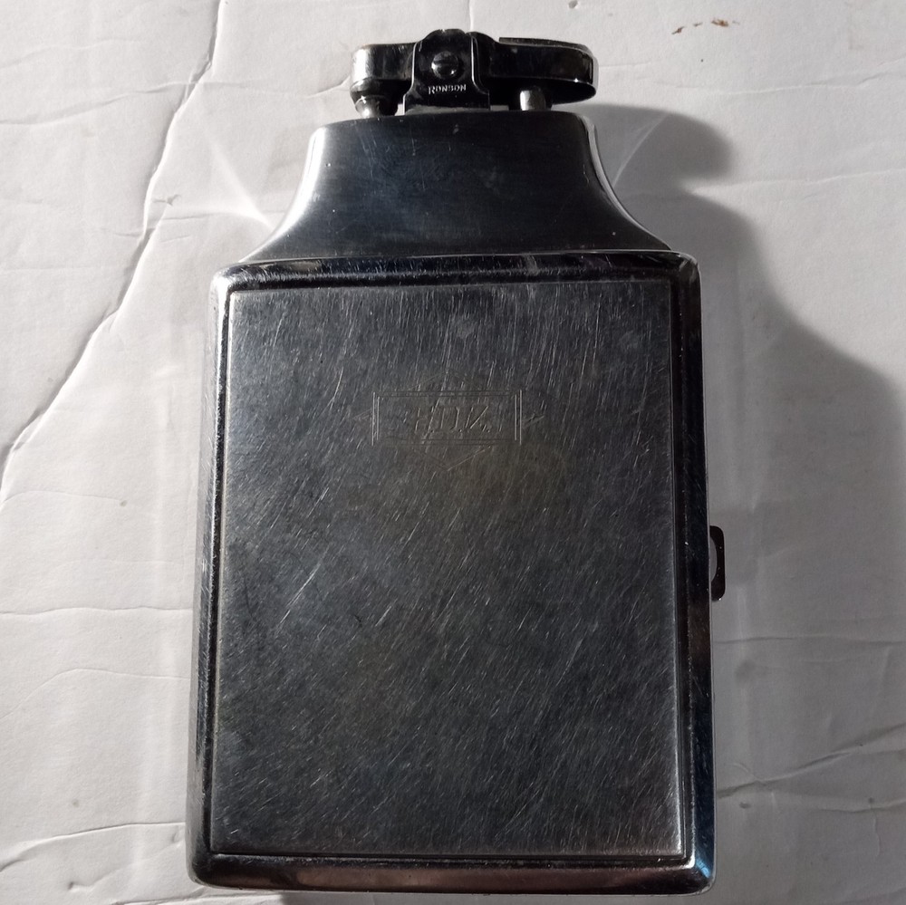 Ronson Mastercase Lighter And Cigarette Case Engraved EDZ