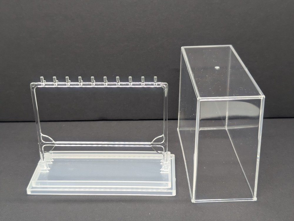 Key Chain Display Case Figure Miniature Capsule Toy Holder Stackable Made in JP