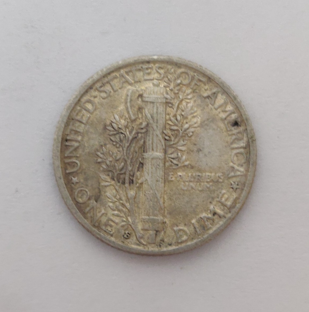 1931-S MERCURY DIME XF