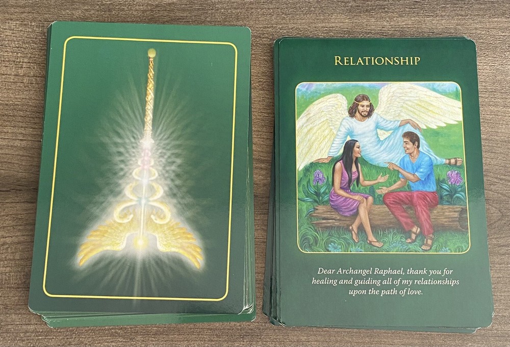 Authentic Archangel Raphael Healing Oracle 44 Cards & Guidebook