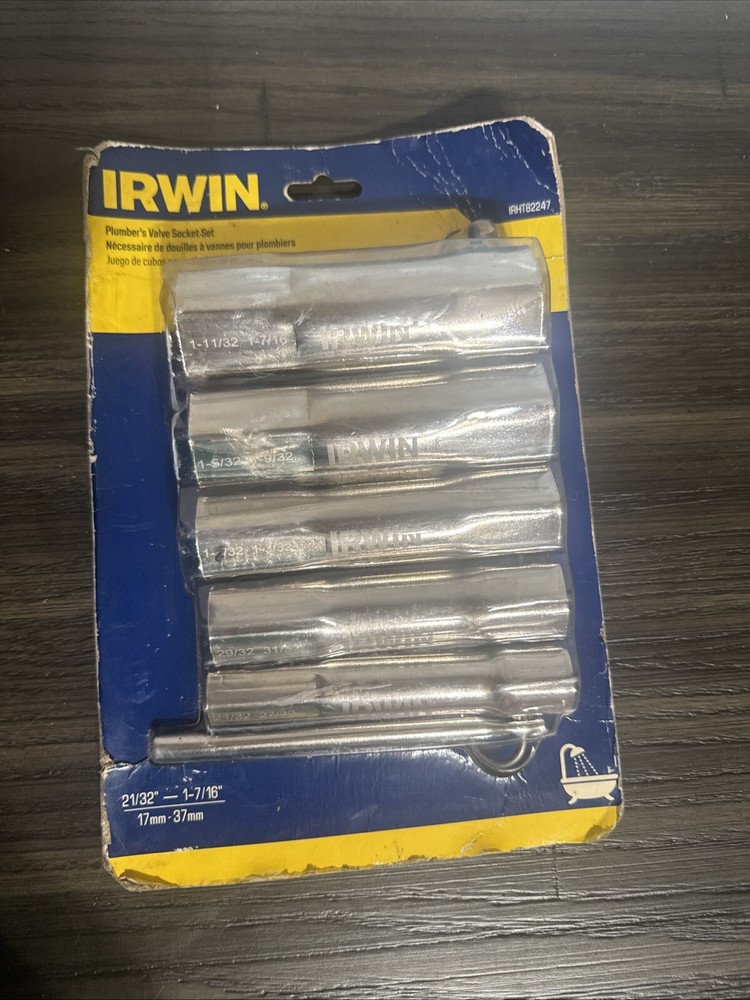Irwin Plumber’s Valve Socket Set IRHT82247
