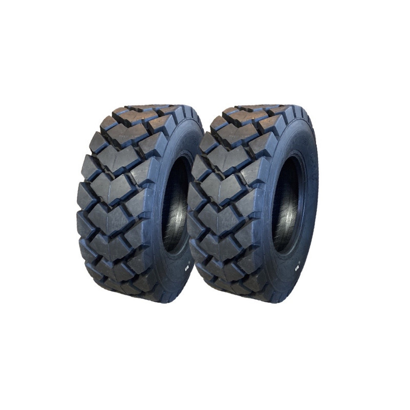2-Heavy Duty 14-17.5 Forerunner SKS-6 Skid Steer Tires for Bobcat & more 14X17.5