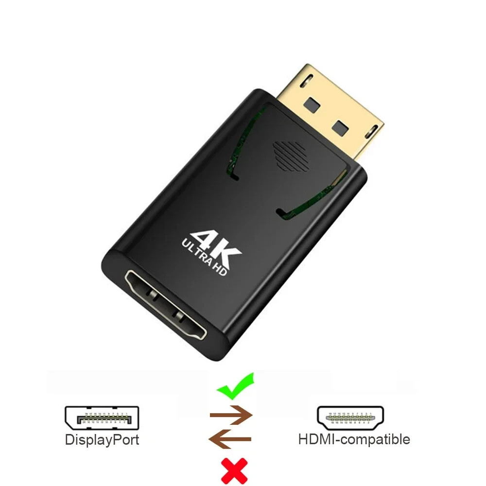 4K Display Port to HDMI Male Female Adapter Converter DisplayPort DP to HDMI