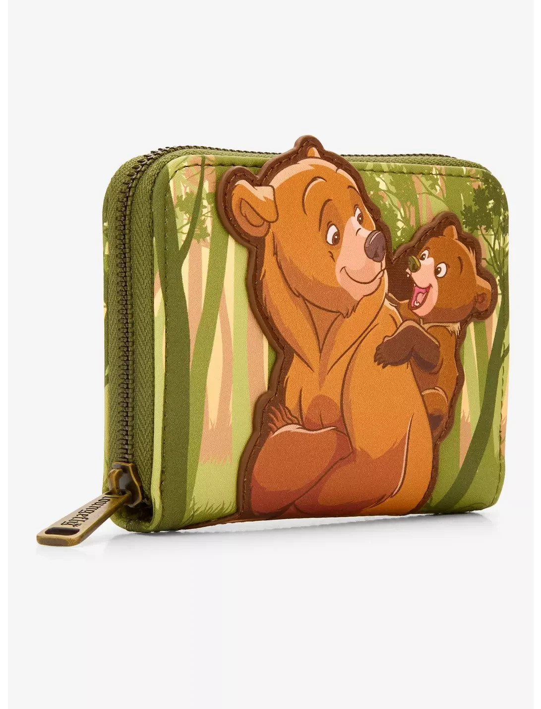 Loungefly Disney Brother Bear Wallet Koda & Kenai Trees Zip Around New