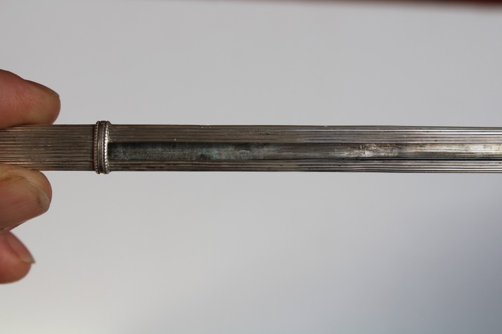 Antique Sterling Silver Knitting Needle Guards ( 9.75")