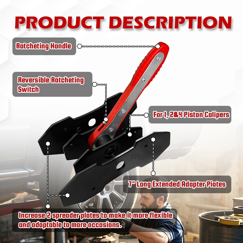 Brake Caliper Compression Tool,Caliper Piston Compressor Tool