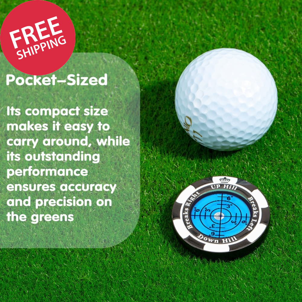 Golf Ball Marker Green Reader High Precision Slope Putting Aid Alignment Tool
