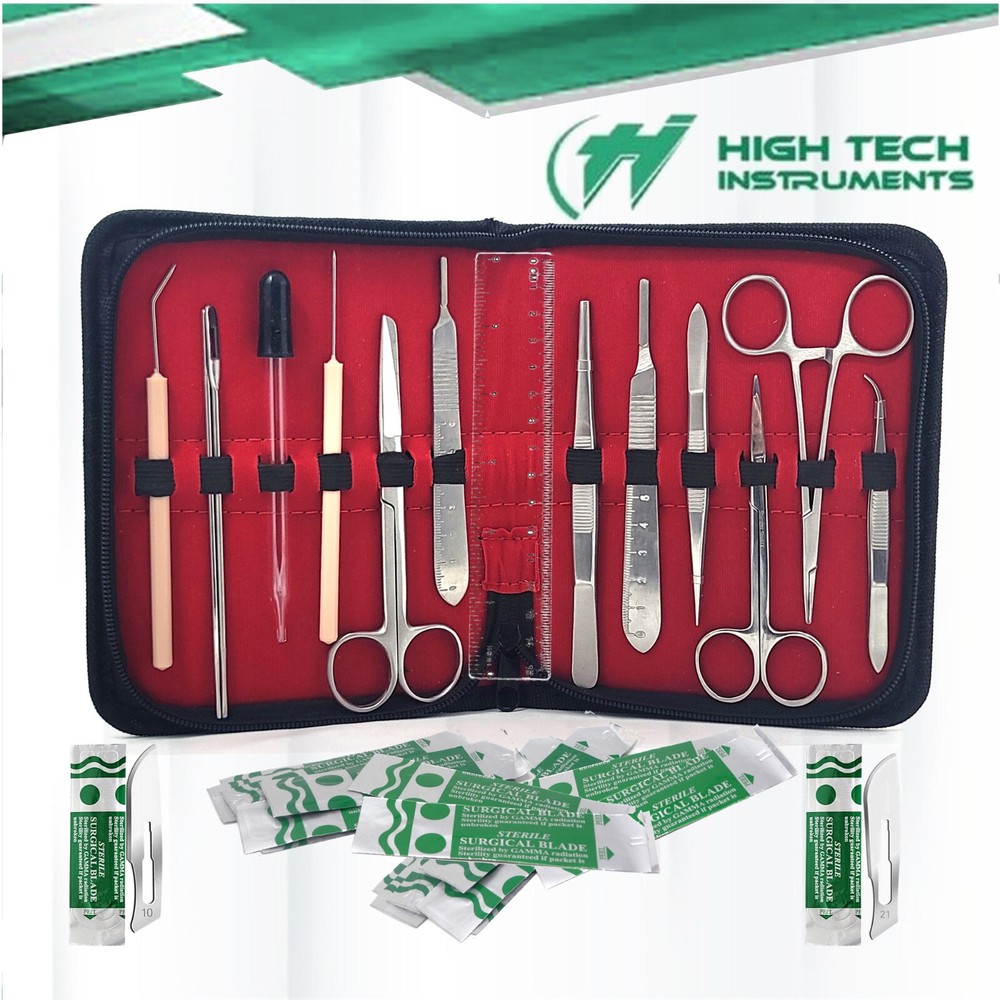 35 Pcs Dissecting Dissection Kit Set Advanced Biology Student Lab Tool in a Case