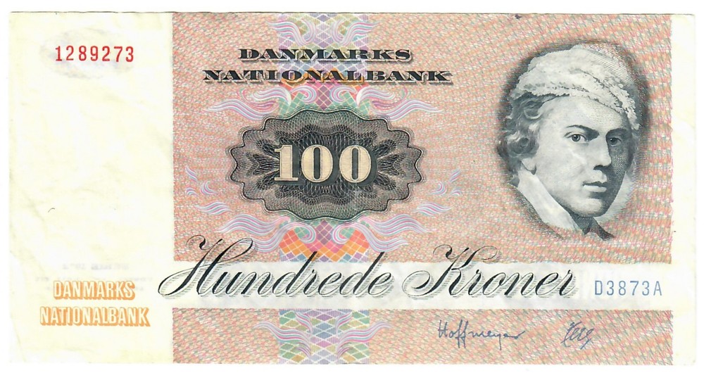 Denmark 100 Kroner 1987 VF [2]