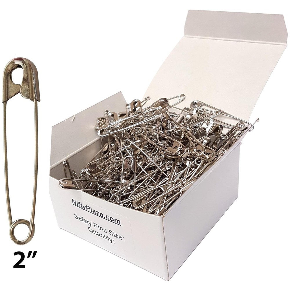 Extra Large Safety Pins - Industrial Strength Rust Resistant