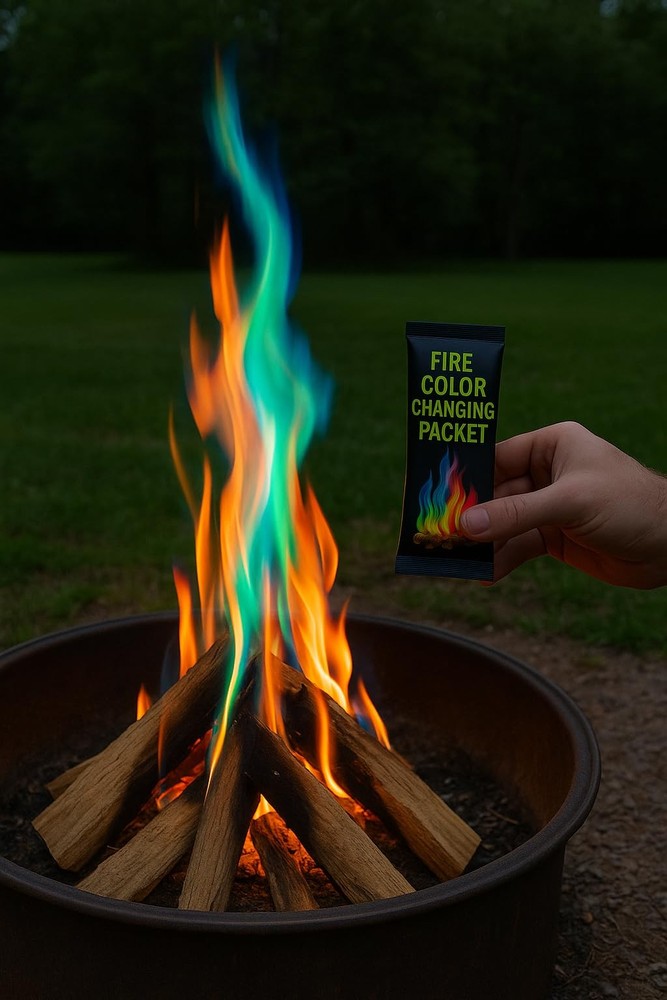 Magic Campfire Fire Color Changing Packets â€“ 12 Pack (25G Each) â€“ Rainbow...