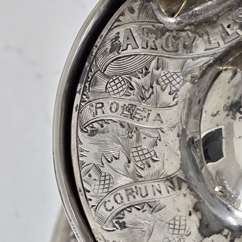 EXCEPTIONAL EXTRA LARGE GERMAN SILVER TANKARD