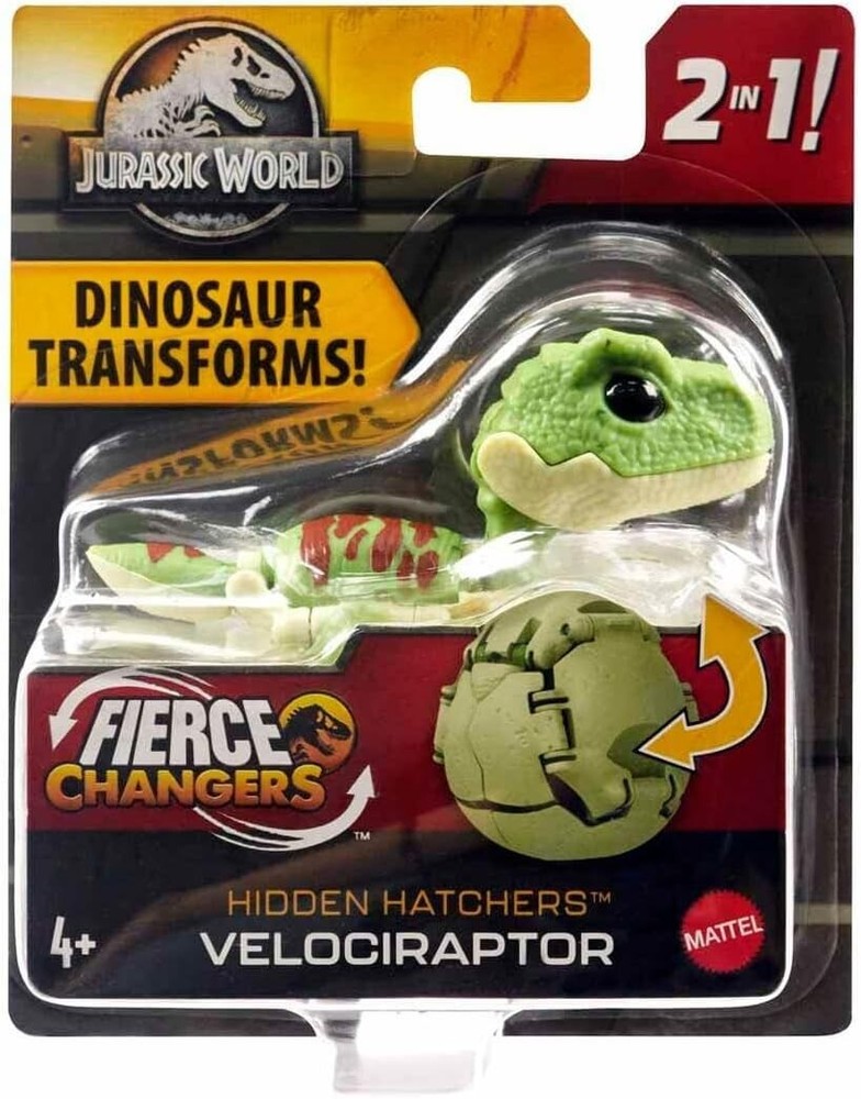 Jurassic World - Dinosaur Transforms! Hidden Hatchers Velociraptor (BBHVB09)