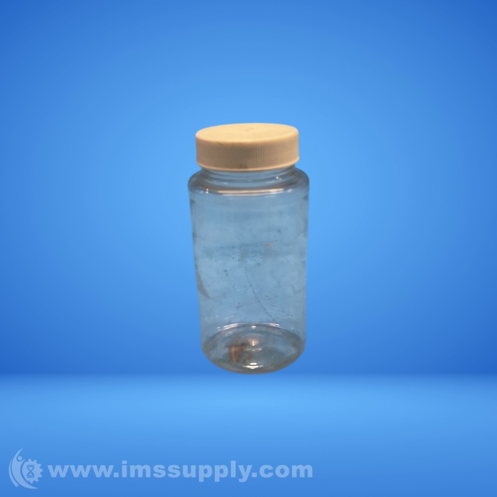Plastic Sample Bottle w/ Screw Lid 4" x 4" x 2" USIP