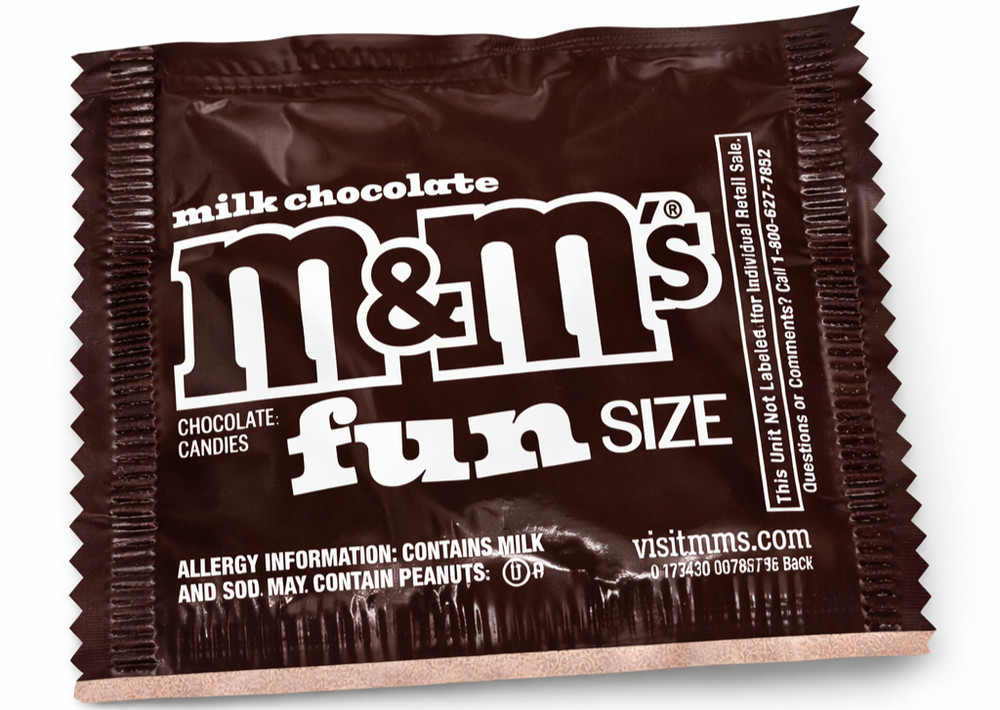 40 Pack Original M&M's Milk Chocolate Candy Pocket Fun Size