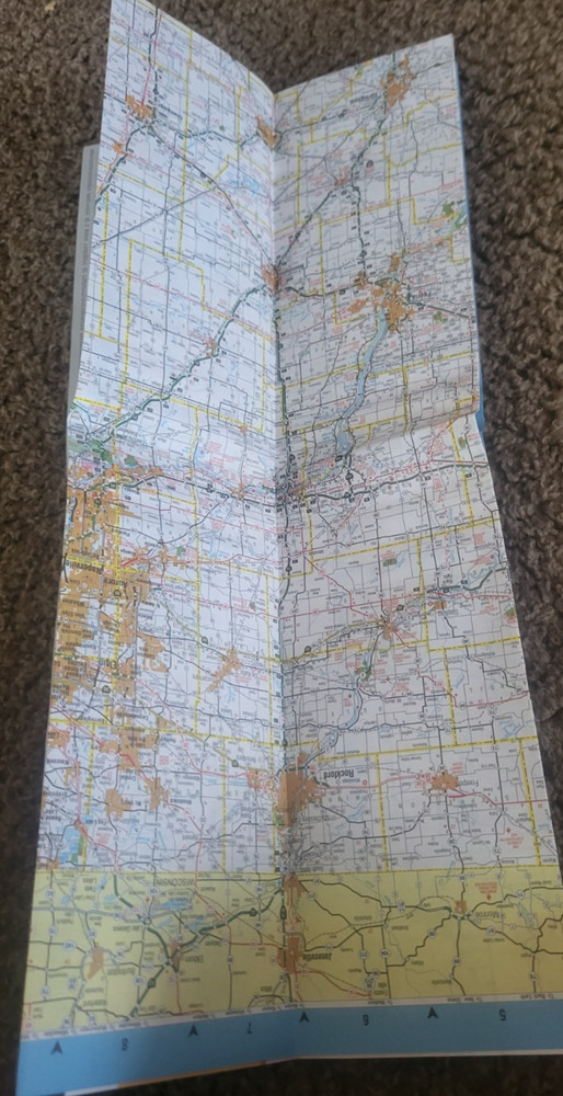 MULTI FOLD 2013 ROAD MAP OF ILLINOIS