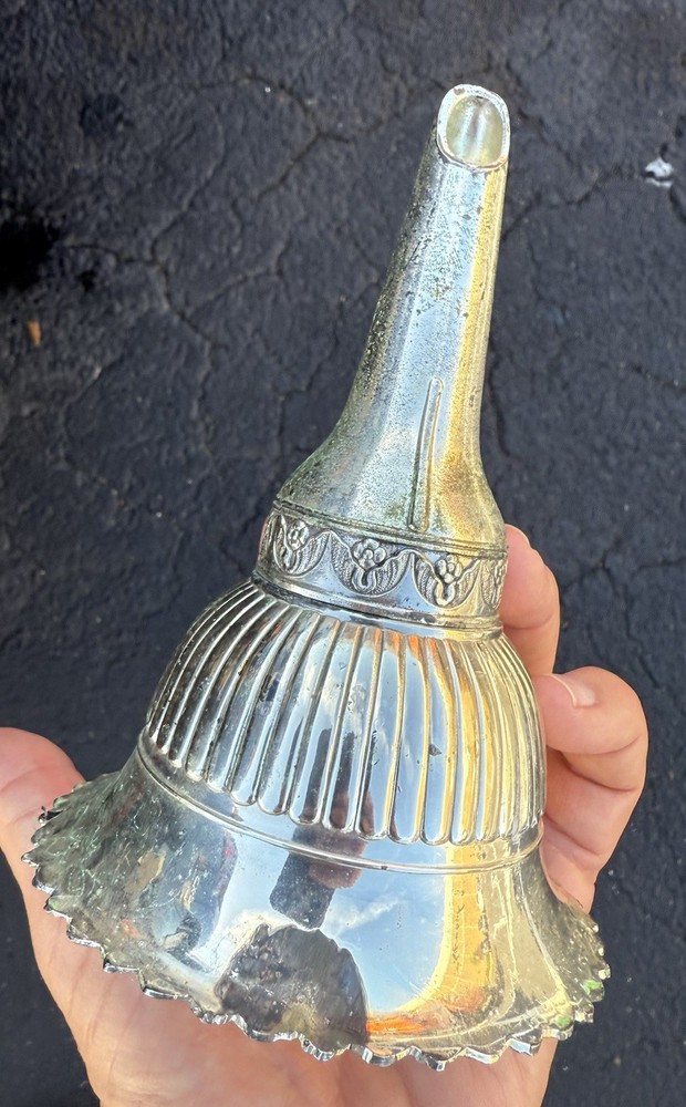 VINTAGE Silver Plate Wine Funnel