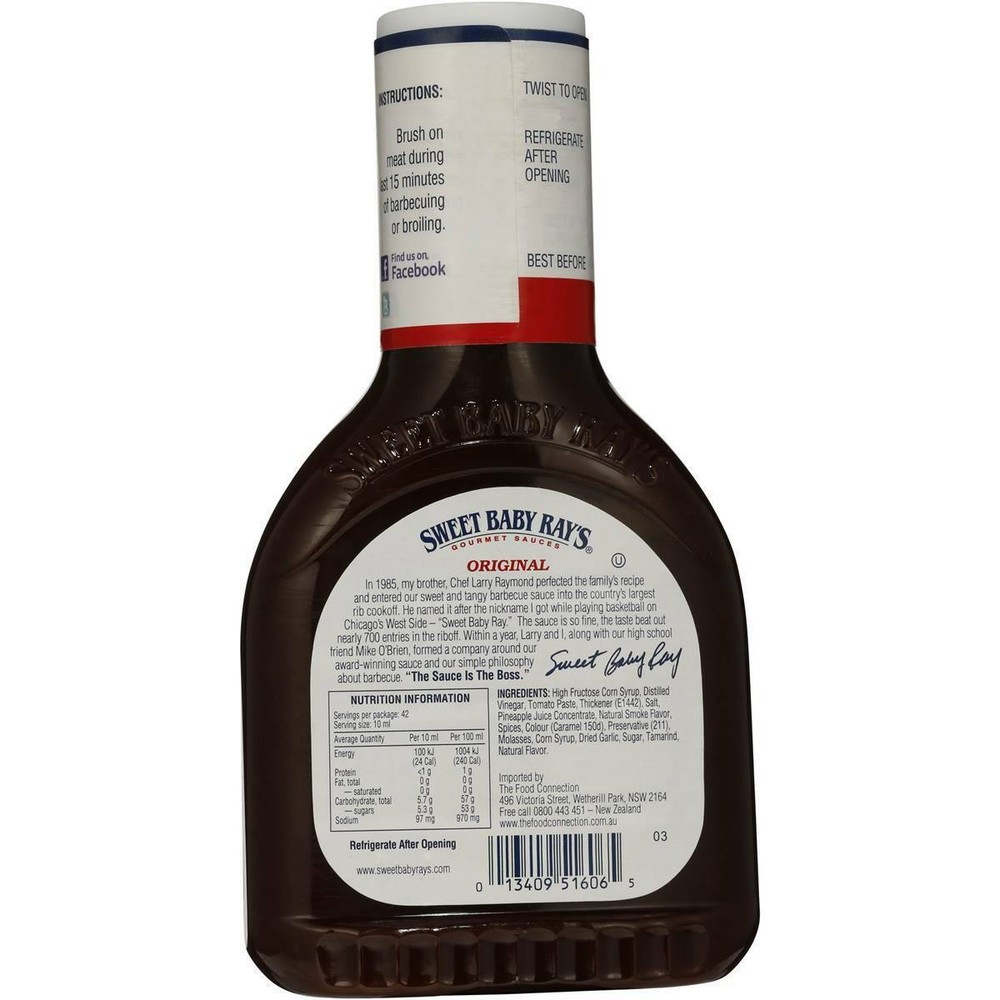 Sweet Baby Rays BBQ Sauce - Original 425ml