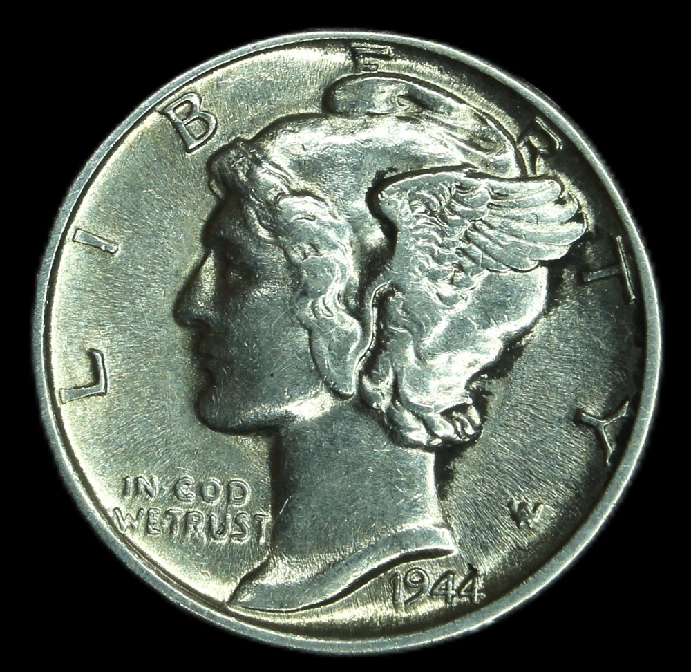 1944-D 10C Mercury Dime- SMH1157