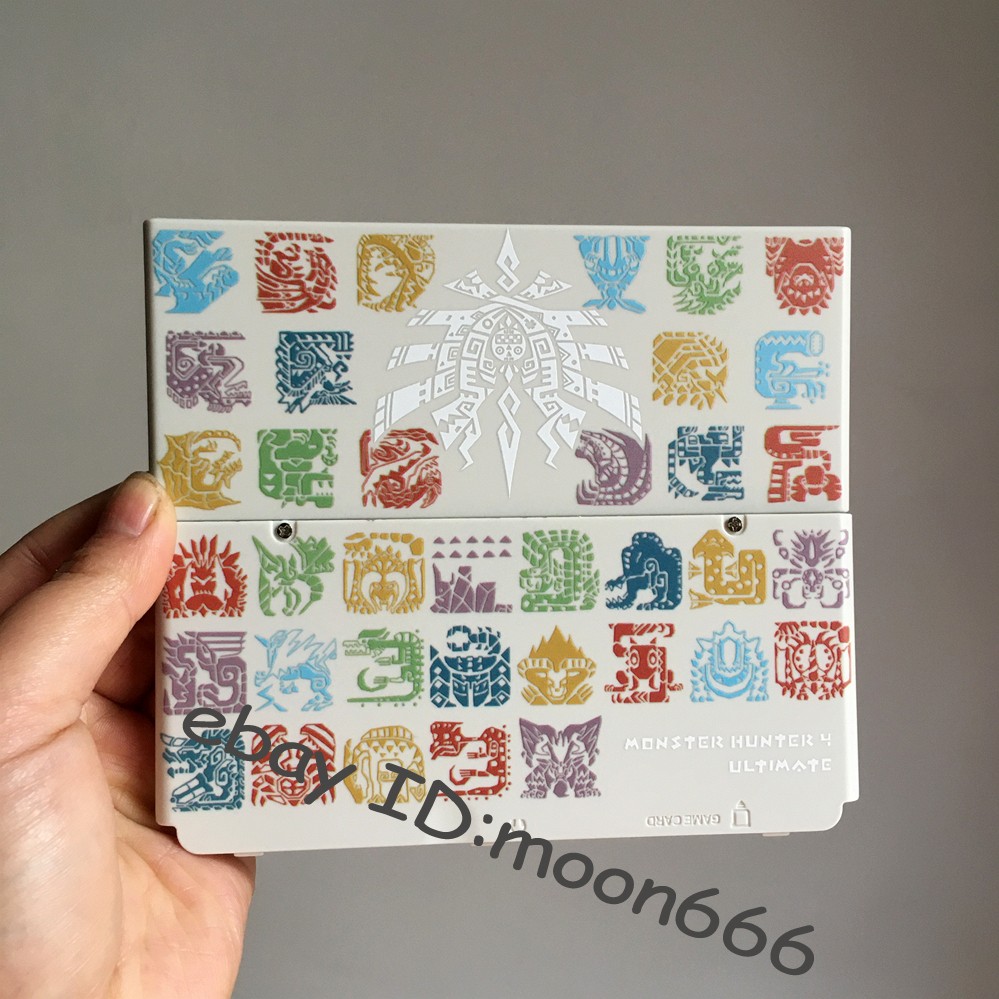 Nintendo New 3DS Monster Hunter Ultimate White console Replacement Shell parts