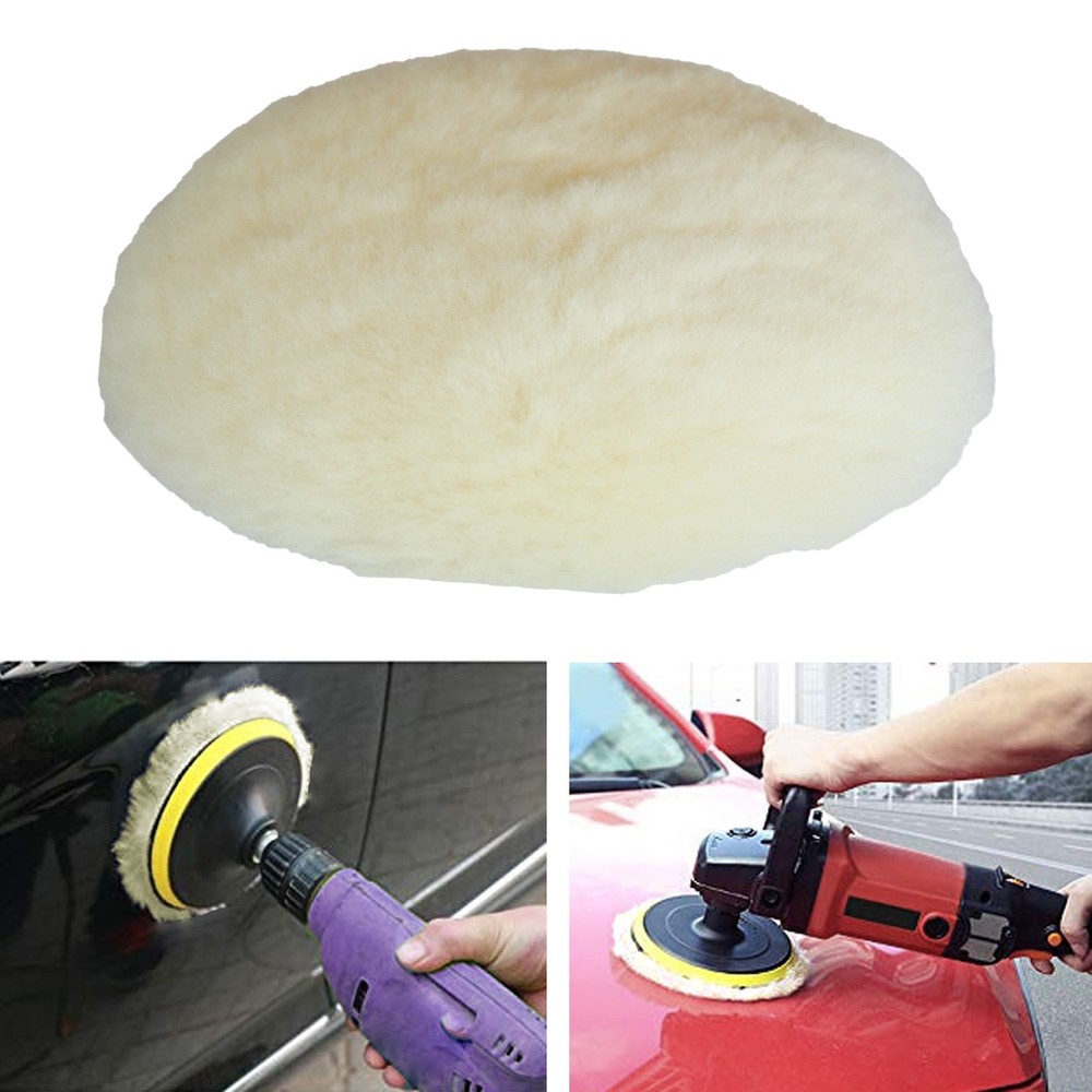 3 inch Soft Hook and Loop Wool Buffing Pad Cutting Polishing Pad Cleaning Pad