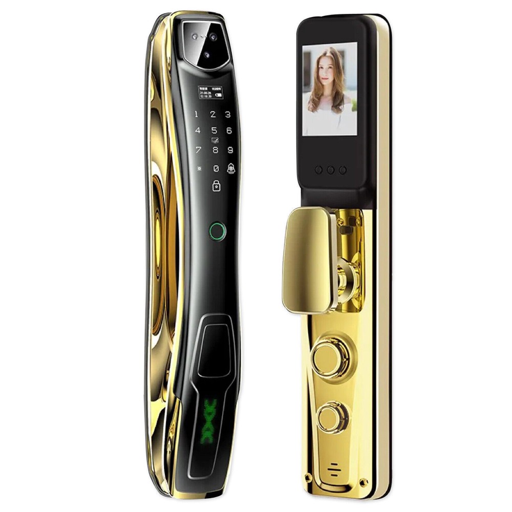 Digital Door Lock 3D Face Recognition Camera FIngerprint Keyless Safety Tool