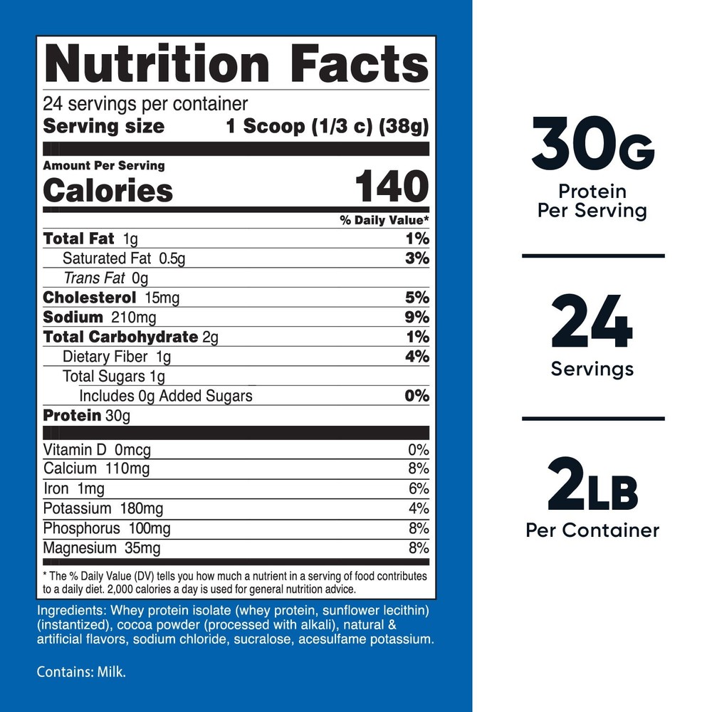 Nutricost Whey Protein Isolate (Chocolate) 2LBS