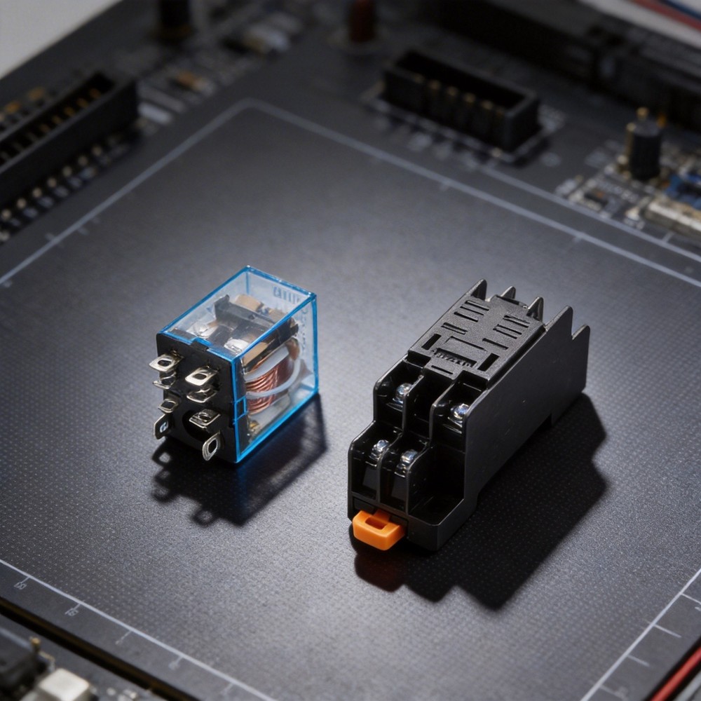 Efficiently Designed LY2N J Relay with Socket Base Operating at 220VAC/240VAC