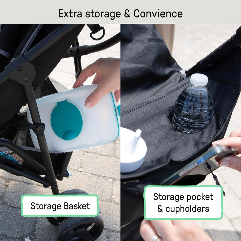 3D Mini Convenience Stroller – Lightweight Stroller with Compact Fold, Multi-Pos