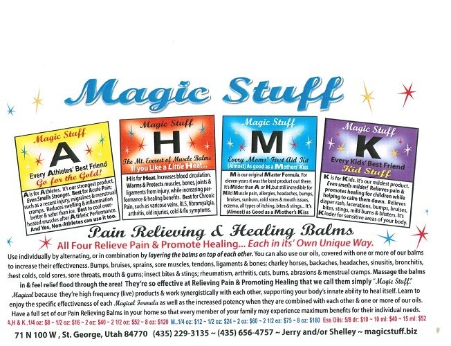 Magic Stuff H 8oz Pain Balm