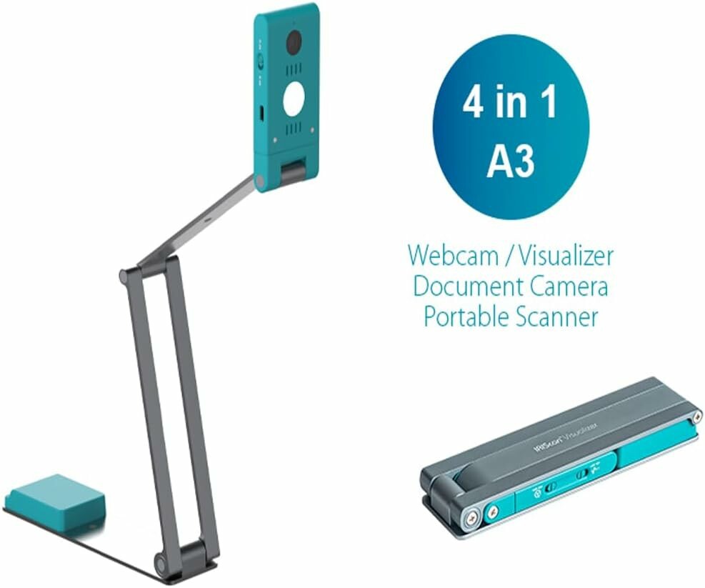 IRIScan Visualizer V7 4K Document Scanner and Webcam UHD 13MP 4-in-1 Visualizer