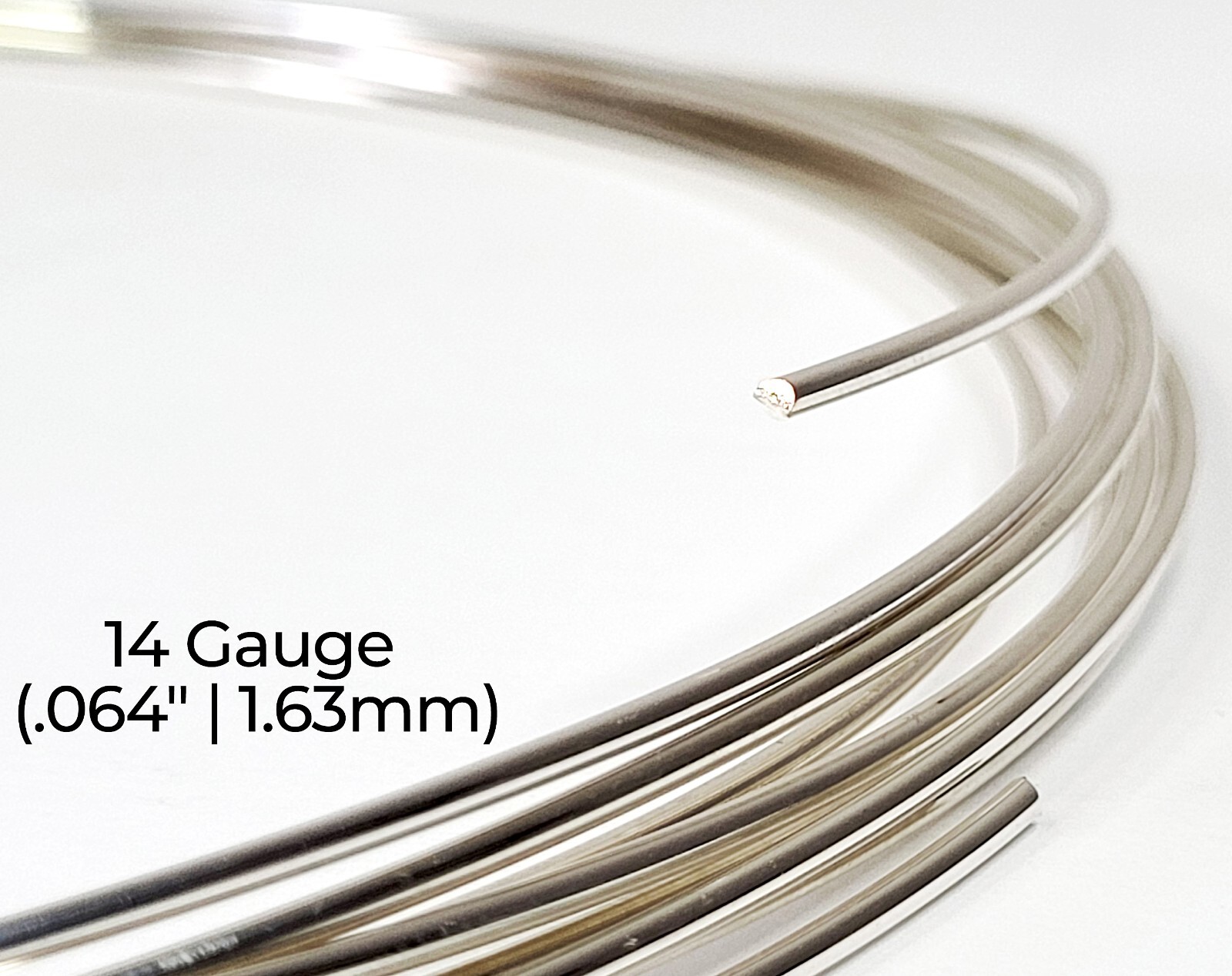 925 Sterling Silver Wire | Round | Half Hard | 10-30 Gauge | 1-10 ft | USA