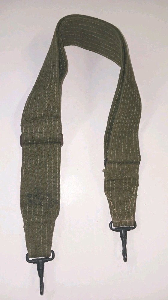Rare WW2 US Ackerman Canvas Canvas Heavy Duty Stitched GP Strap 1945 Dated