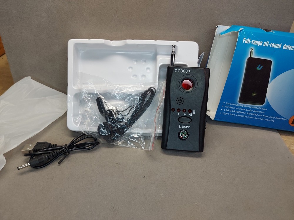 Full Range All-Round Detector CC308+Eavesdropping device Open box
